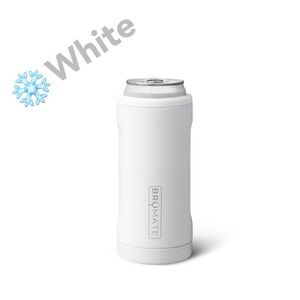 NEW! BRUMATE White Hopsulator Slim Can Cooler Coozie 12oz NWT New in Box!
